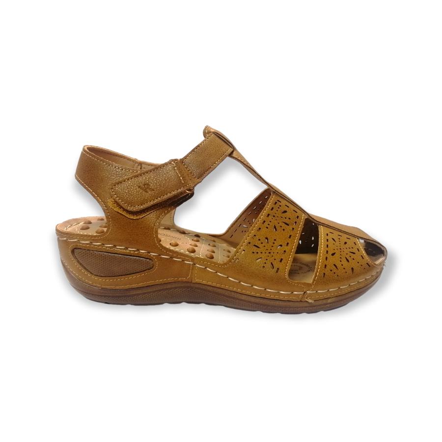 Sandalia Suela Comfort Mujer Via Rosmini Carvali Camel