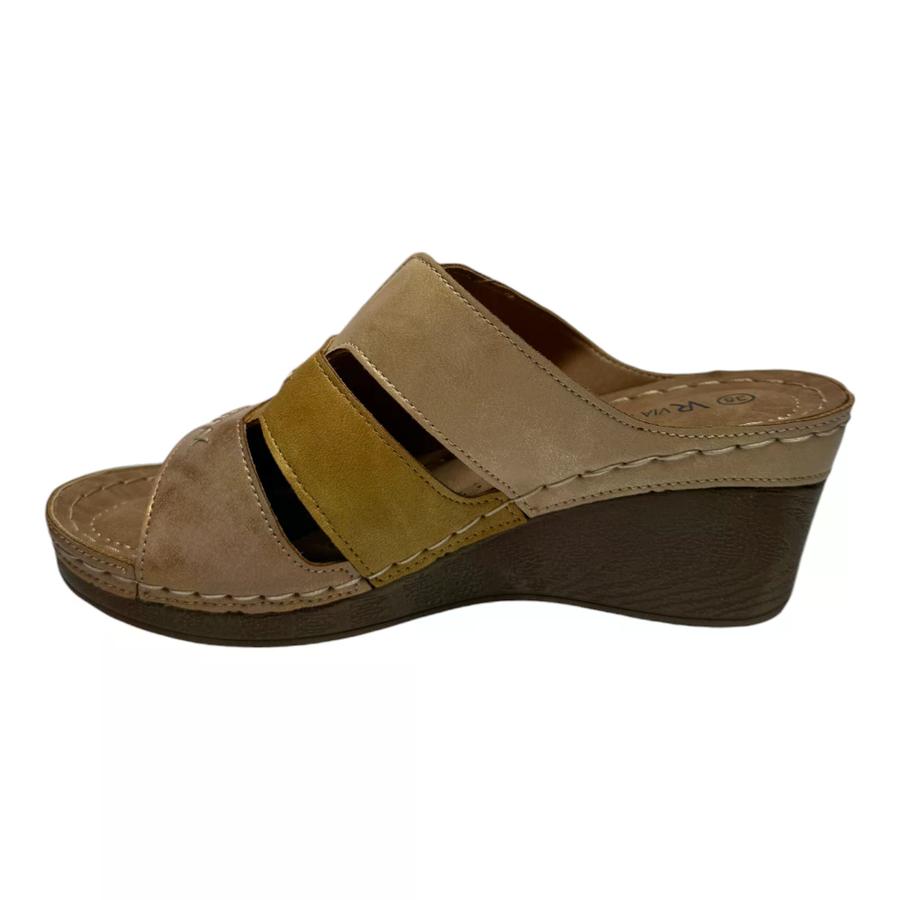 Sandalia Casual Mujer Via Rosmini Notte Beige