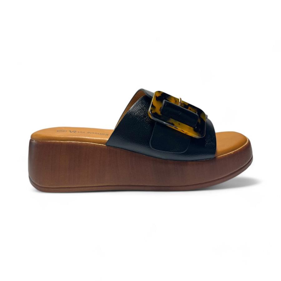 Sandalias Mujer Via Rosmini Chiri Negro