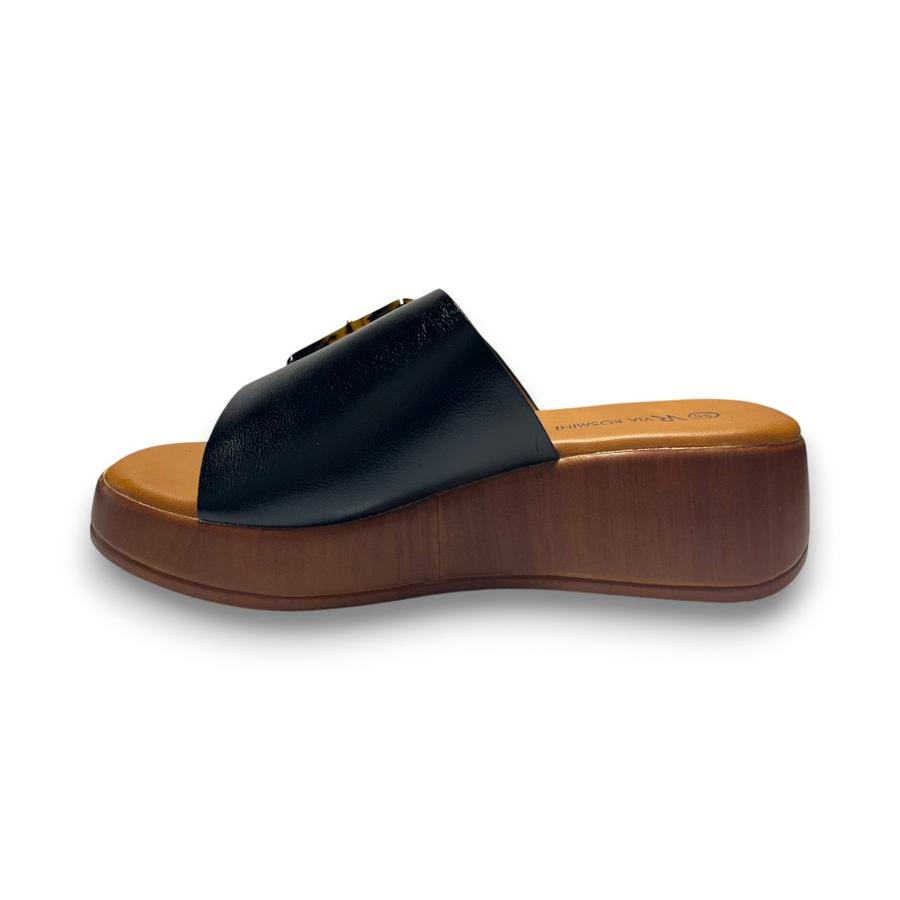 Sandalias Mujer Via Rosmini Chiri Negro