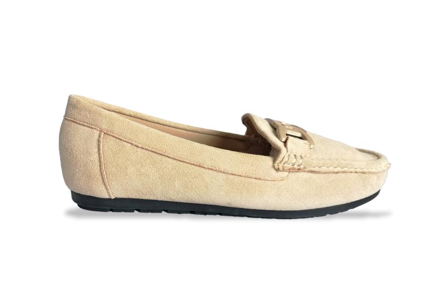 Mocasín Comfort Mujer Via Rosmini Spera Beige