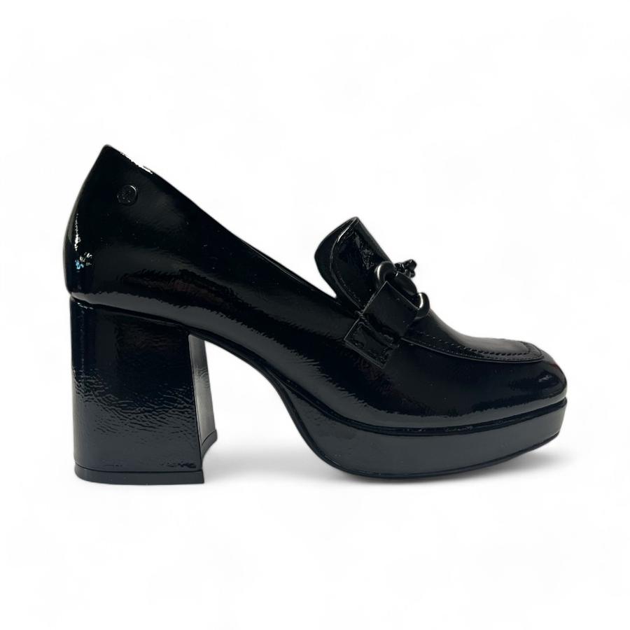 Zapatos Mujer Via Rosmini Lanzo Tacon Alto Negro Brillante