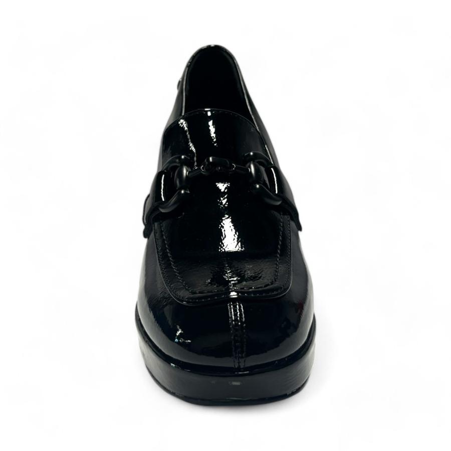 Zapatos Mujer Via Rosmini Lanzo Tacon Alto Negro Brillante