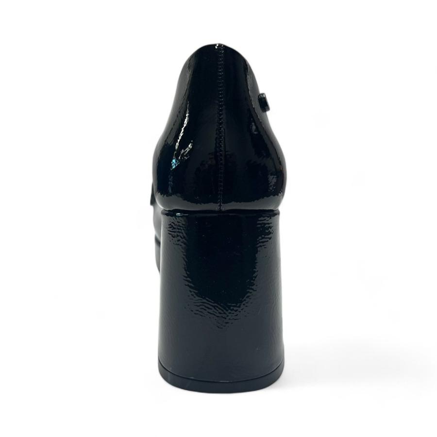 Zapatos Mujer Via Rosmini Lanzo Tacon Alto Negro Brillante