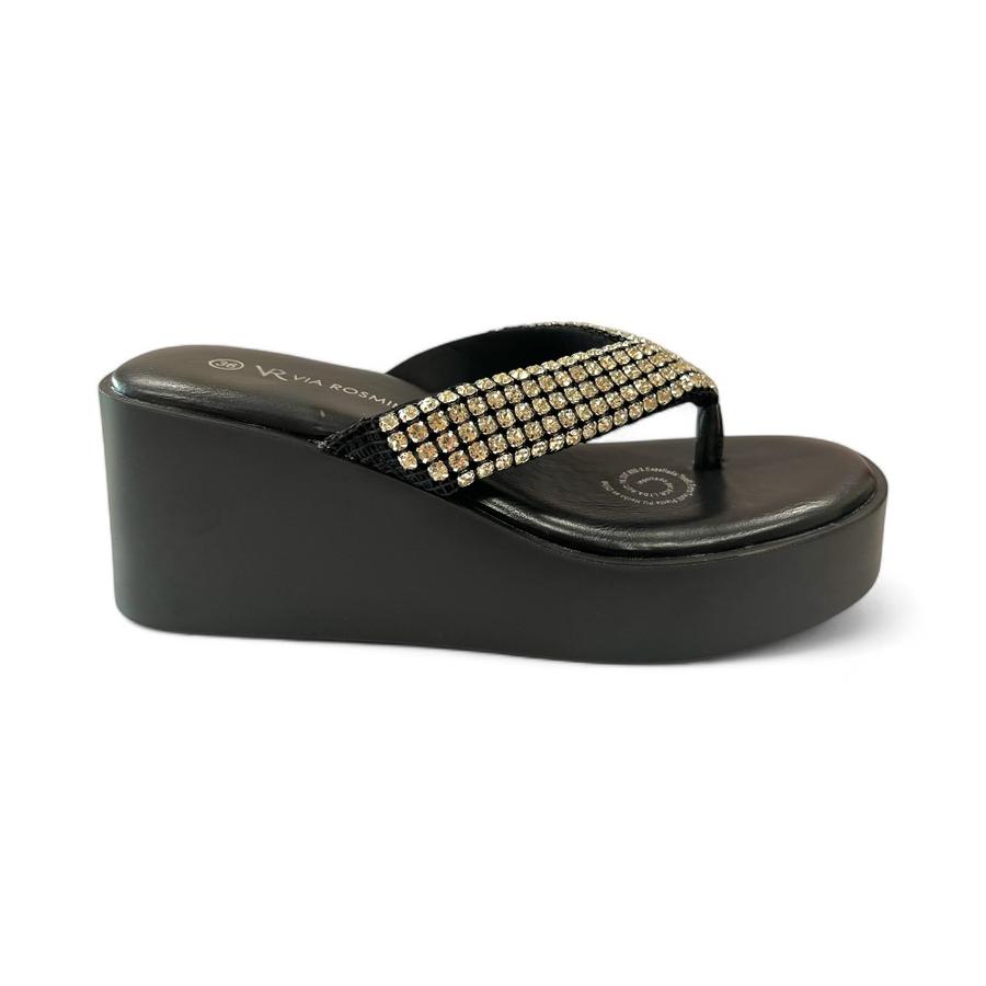 Sandalias Mujer Via Rosmini Mosso Negro