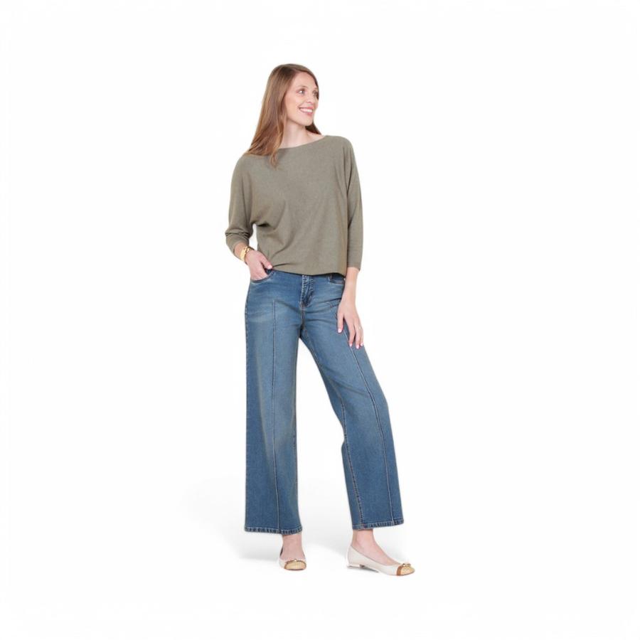 Sweater Mujer Wados 14754 Escote Redondo Olivo