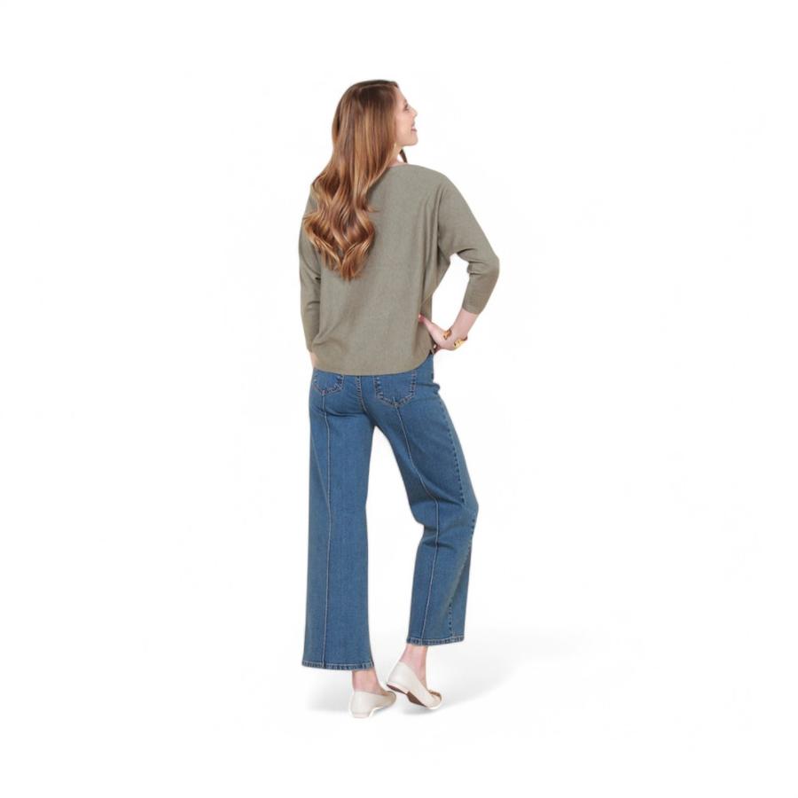 Sweater Mujer Wados 14754 Escote Redondo Olivo