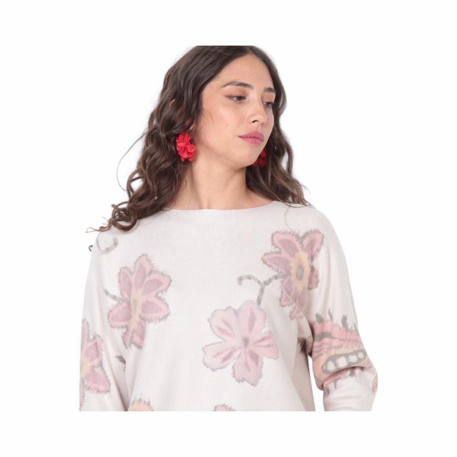 Sweater Mujer Wados 15012A Manga 3/4 Sublimado Crudo