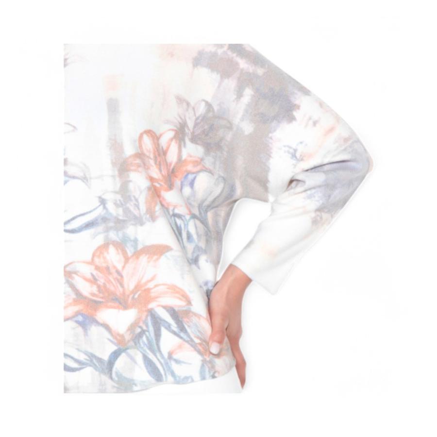 Sweater Mujer Wados 15012A Manga 3/4 Sublimado Blanco