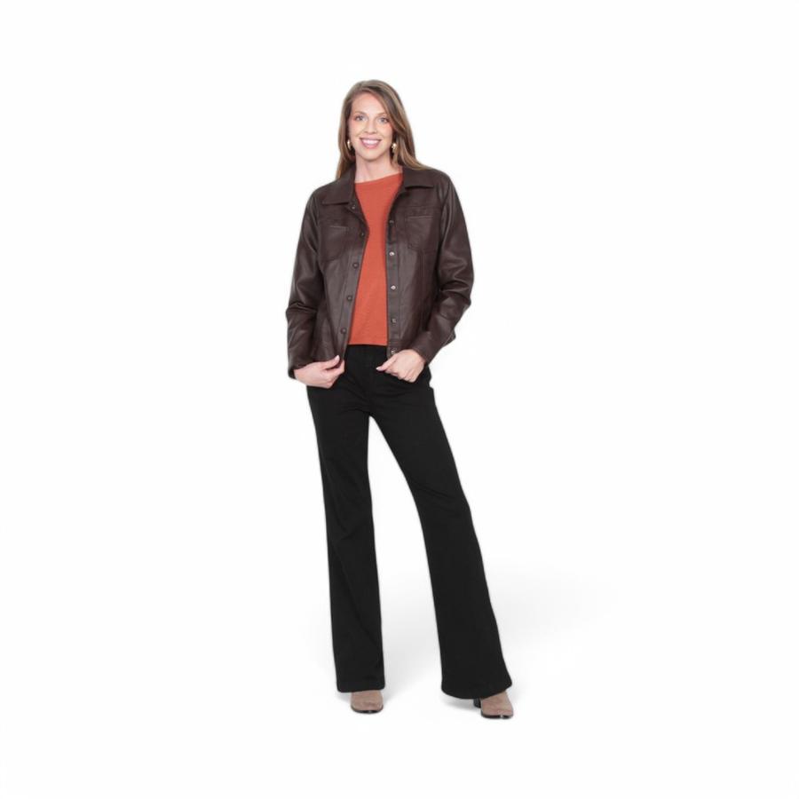 Sweater Mujer Wados 15777 Escote Bote Naranjo Óxido