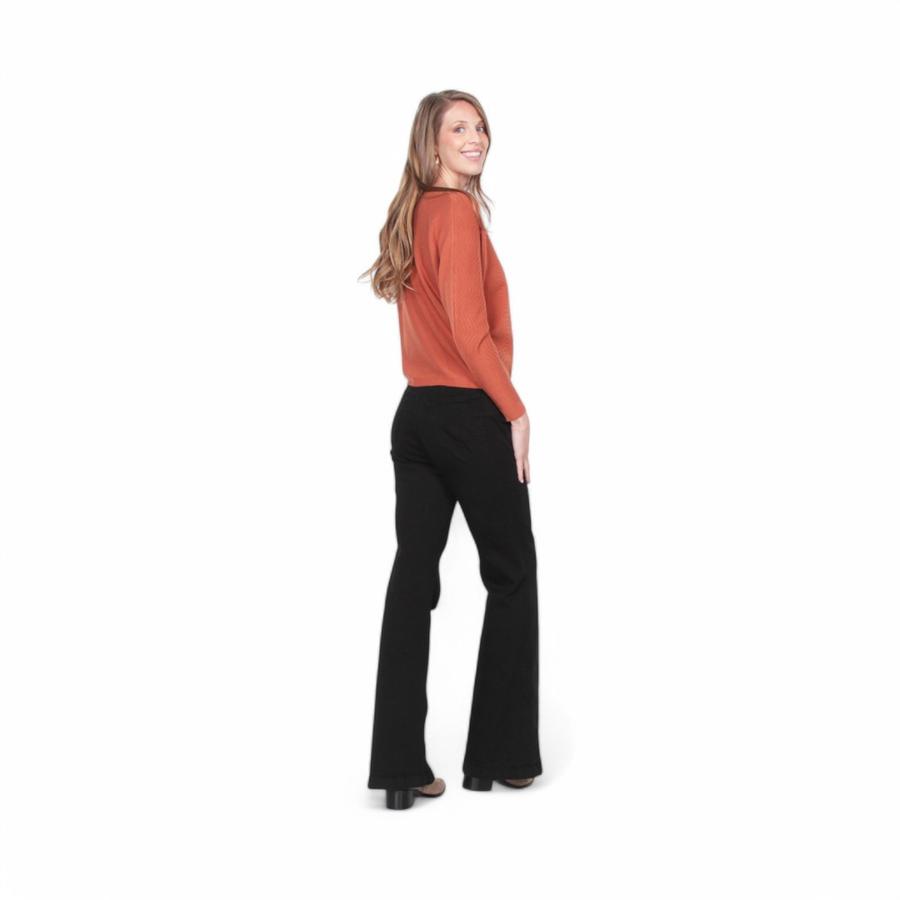 Sweater Mujer Wados 15777 Escote Bote Naranjo Óxido