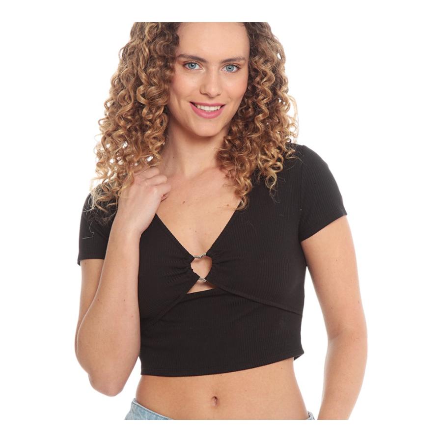 Polera Mujer Wados Escote Con Argolla BCJT151 Negro