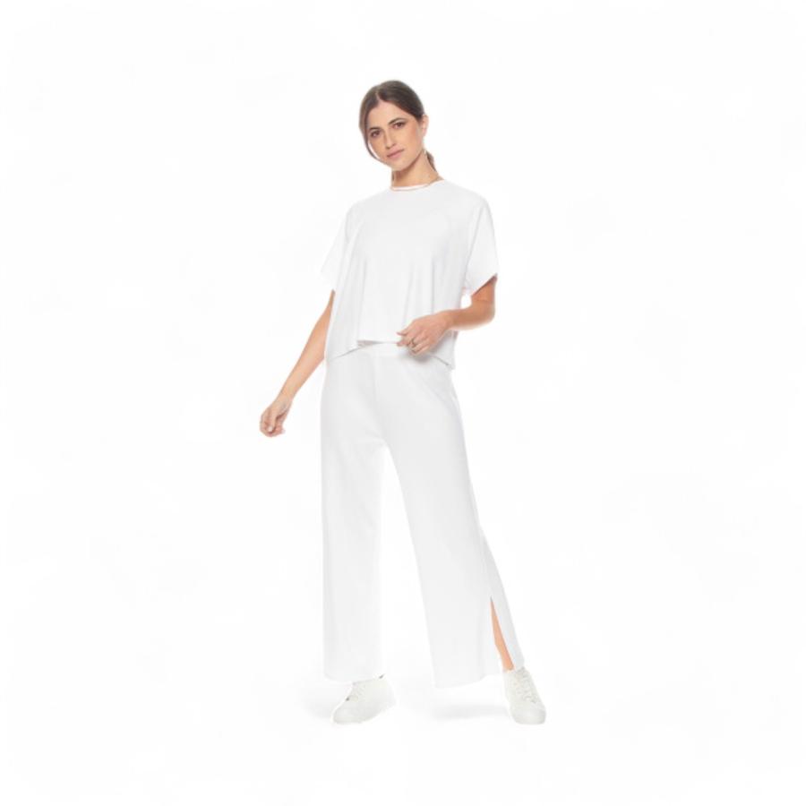 Polera Mujer Wados K682325 Solida Escote Redondo Blanco