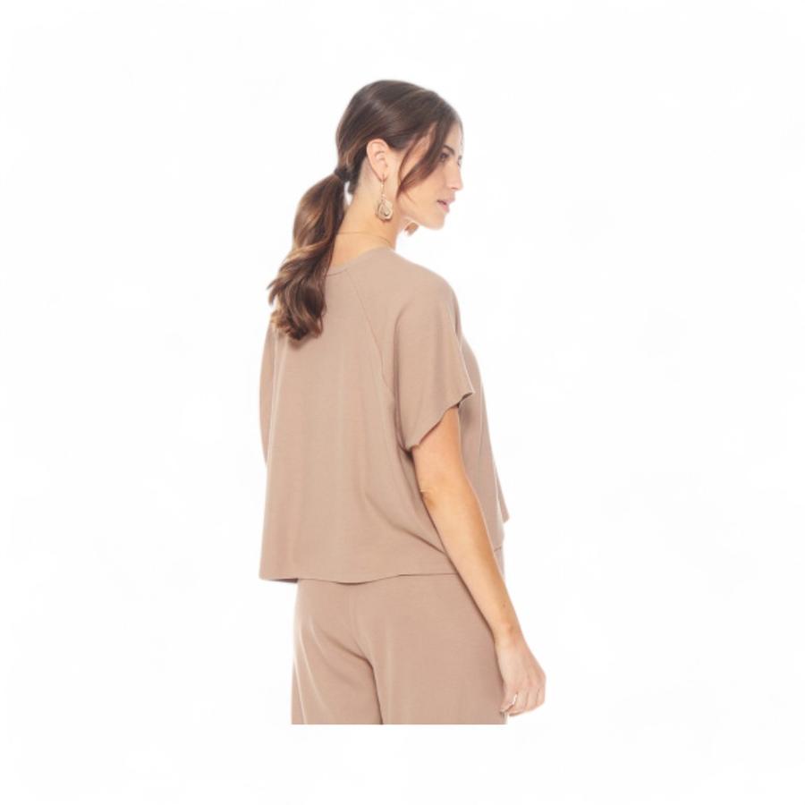 Polera Mujer Wados K682325 Solida Escote Redondo Khaki