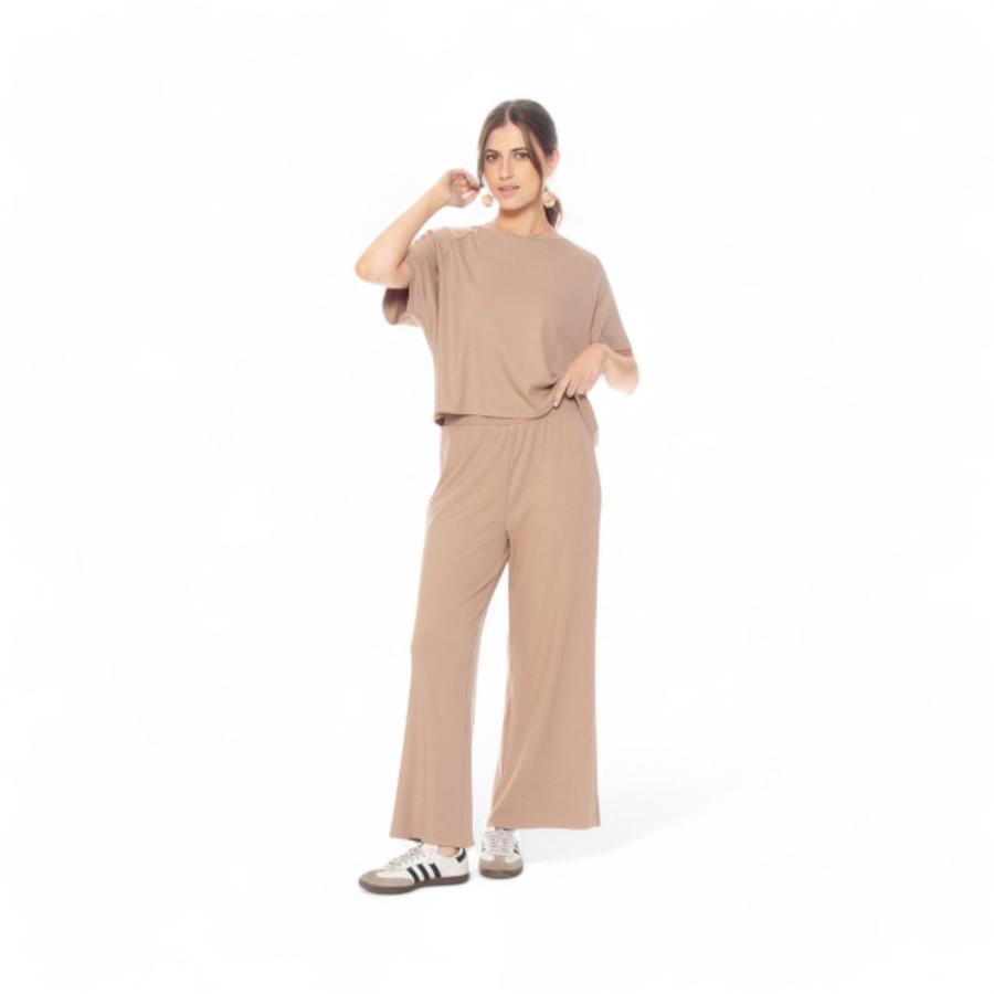 Polera Mujer Wados K682325 Solida Escote Redondo Khaki