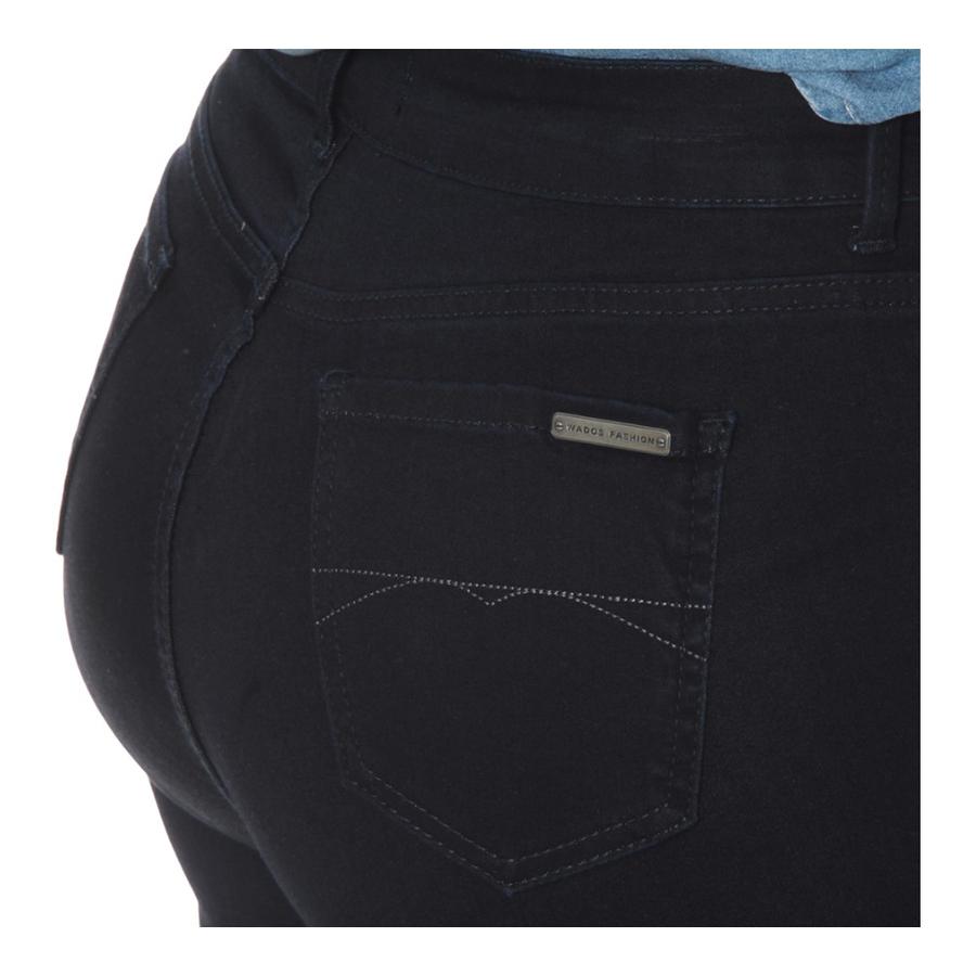Jeans Recto Tiro Alto Mujer Wados Negro