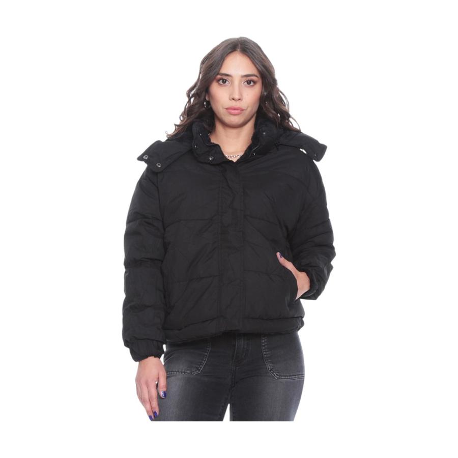 Parka Manga Larga Wados Mujer Reversible Negro