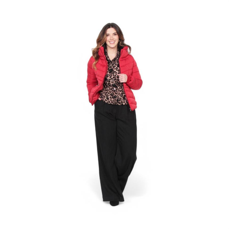 Parka Mujer Wados SN1263WA Con Gorro Full Zipper Rojo
