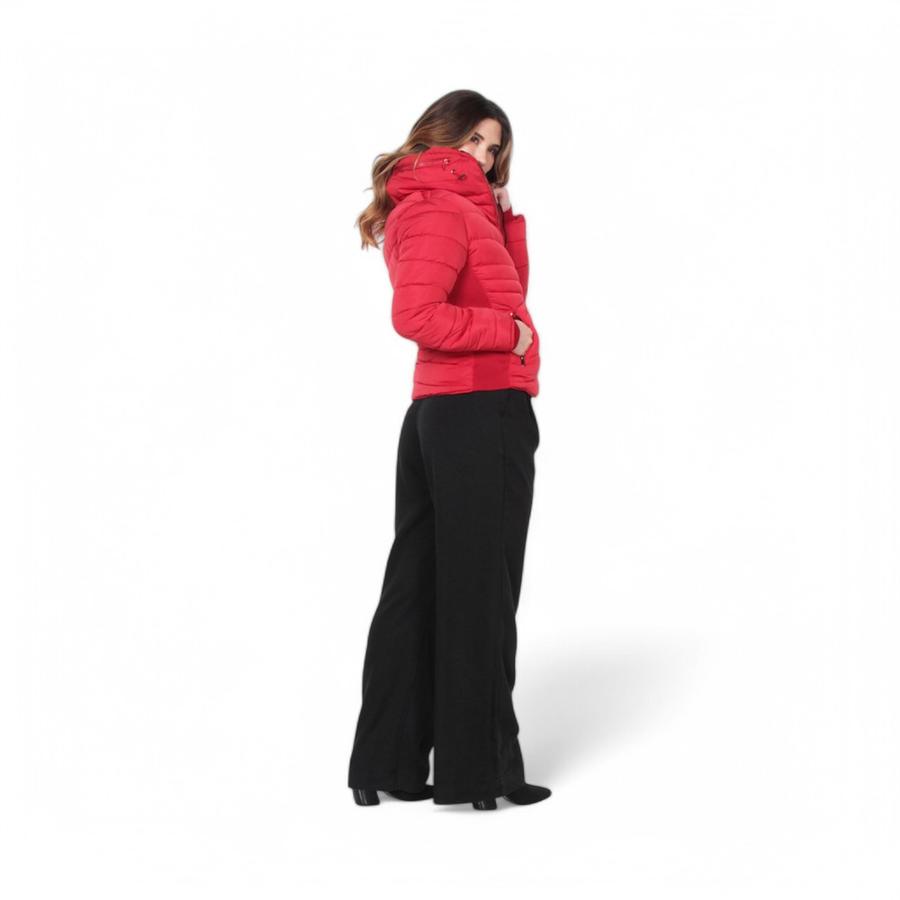 Parka Mujer Wados SN1263WA Con Gorro Full Zipper Rojo