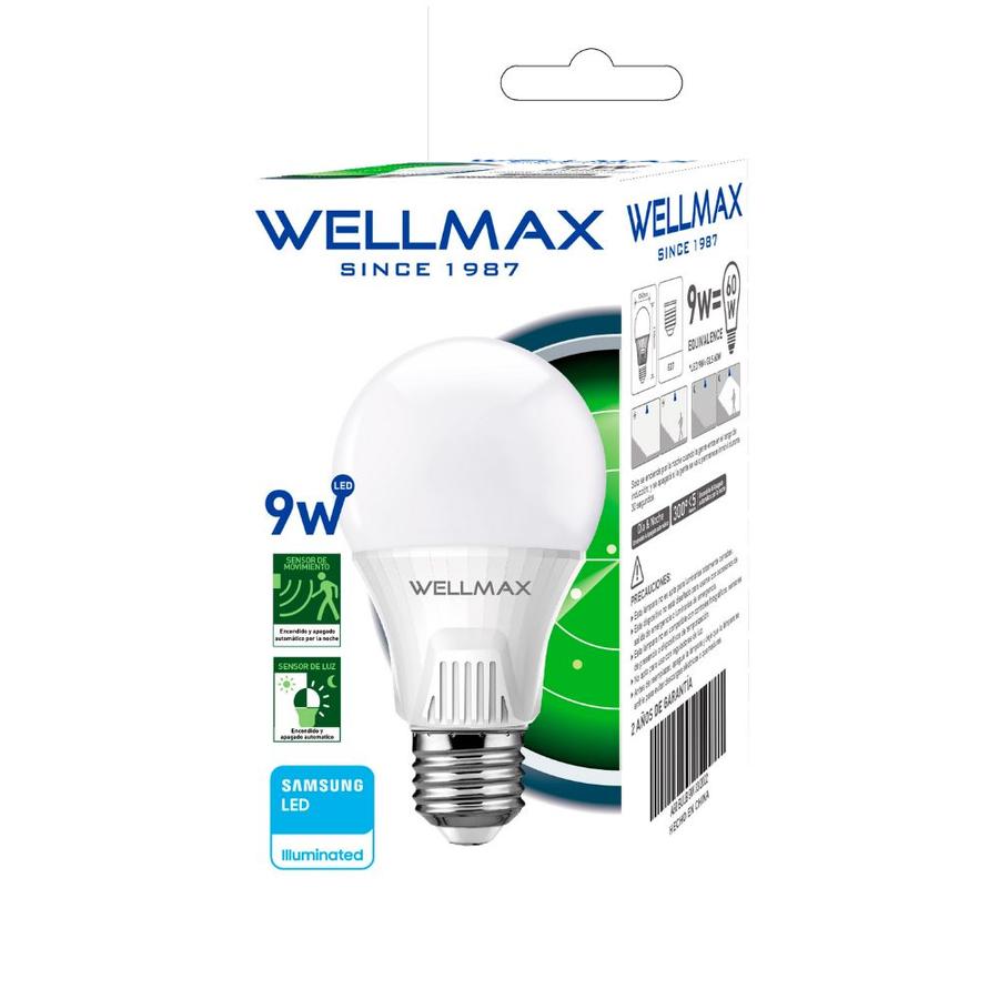AMPOLLETA LED A60 9W FRIA E27 MOV.NOCT