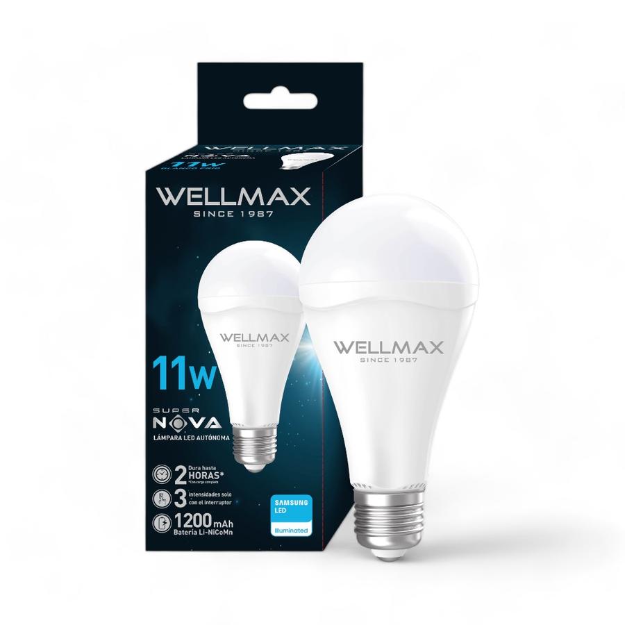 Ampolleta Emergencia Wellmax Supernova 11 Watts Luz Fría