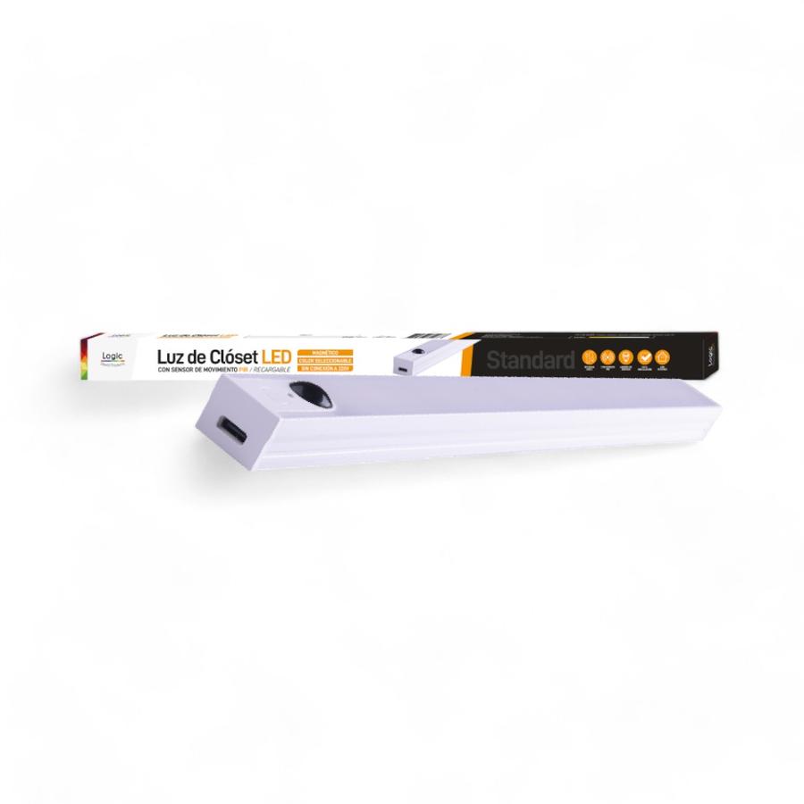 Luz Closet LED Wellmax D05 con Sensor Infrarrojo 30 Cm