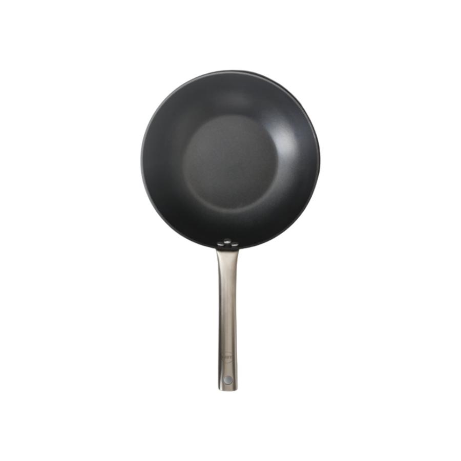 Wok Con Tapa 28 Cm Wens Hard Anodized Plateado