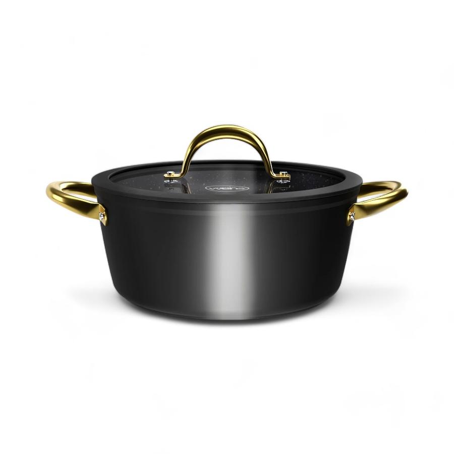 Batería Cocina Wens 7 Piezas Aluminio Forjado Golden Series