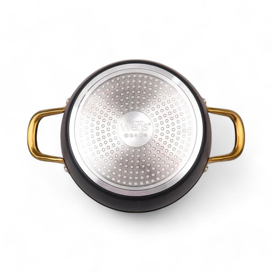 Batería Cocina Wens 7 Piezas Aluminio Forjado Golden Series