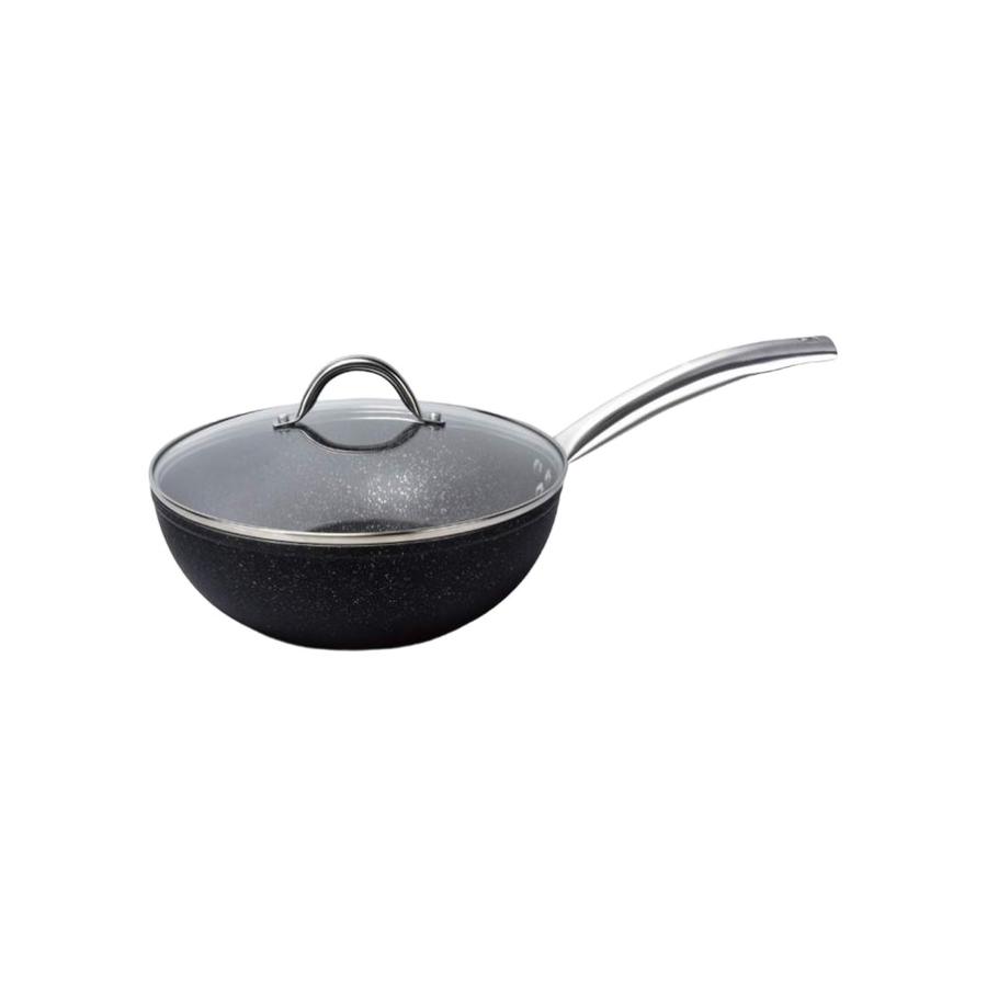 Wok Con Tapa 28 Cm Wens Pompei Negro