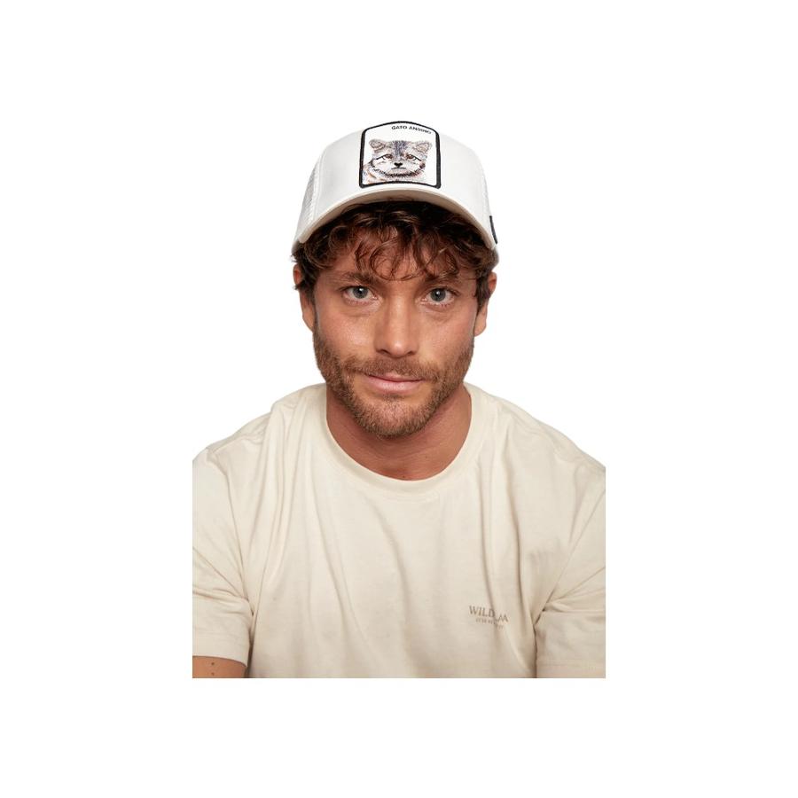 Jockey Unisex Wild Lama Gato Andino Lino Blanco