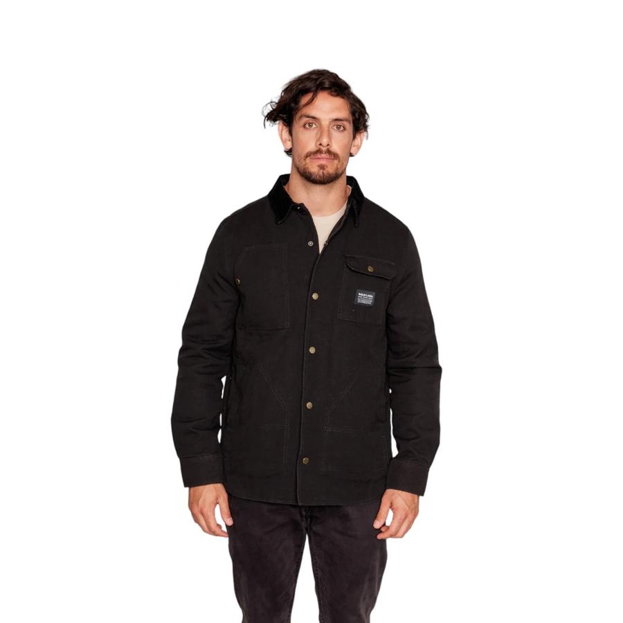 Chaqueta Roble Organica Hombre Wild Lama Negro