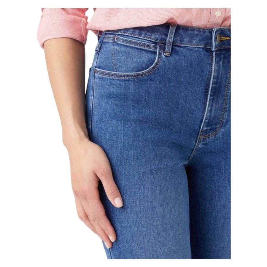 Jeans Mujer Wrangler Skinny Azul Claro