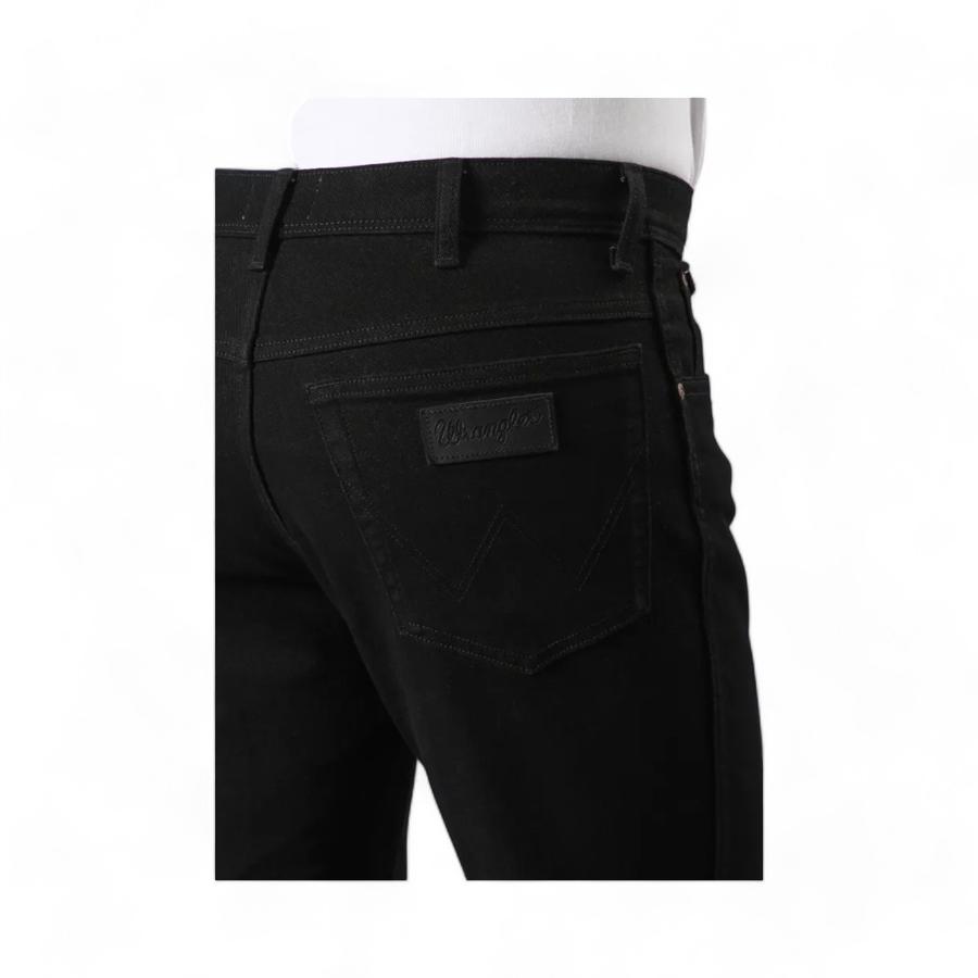 Jeans Hombre Wrangler Texas Regular Fit Tiro Alto Negro