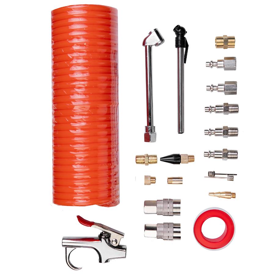 Kit De Accesorios Wulkan 20 Piezas, Para Compresores