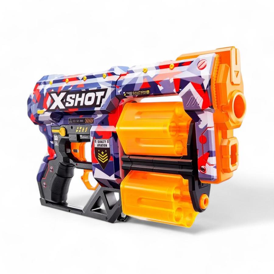 Lanza Dardos Coleccionable X-Shot Dread Skins + 12 Dardos