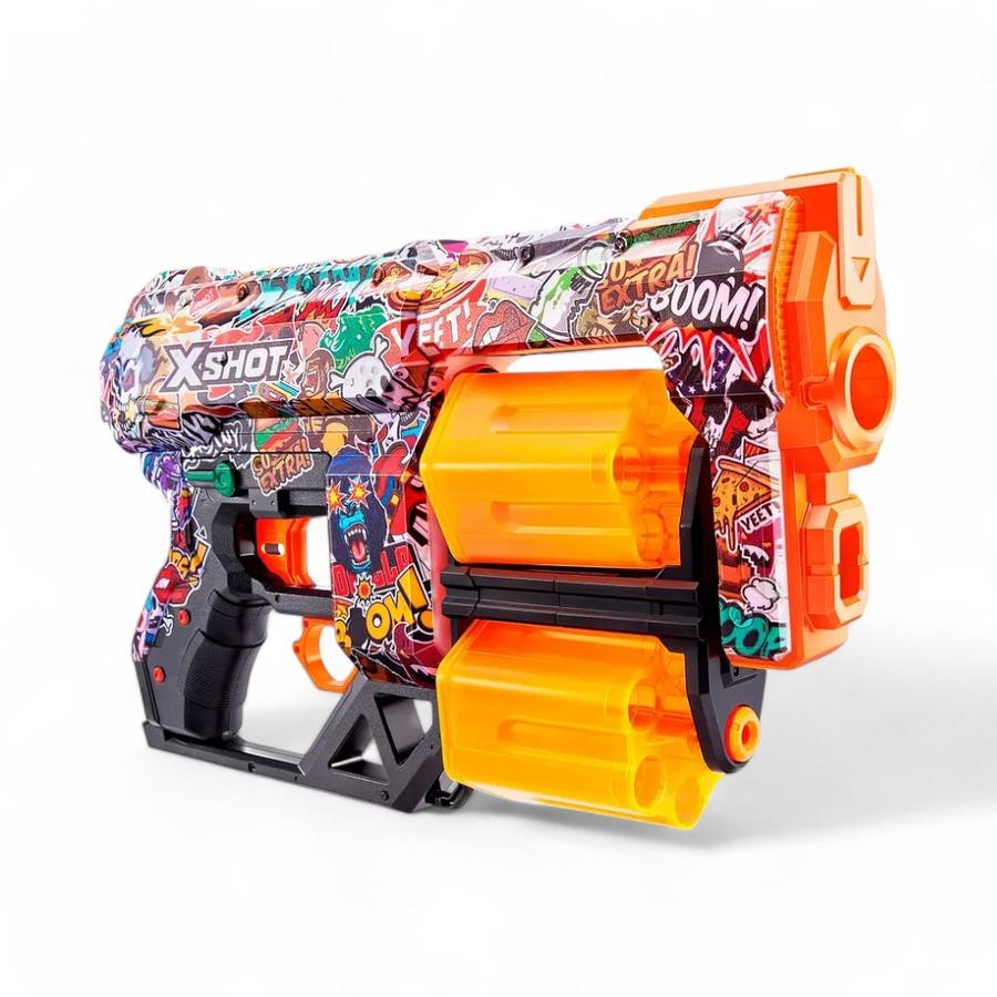 Lanza Dardos Coleccionable X-Shot Dread Skins + 12 Dardos