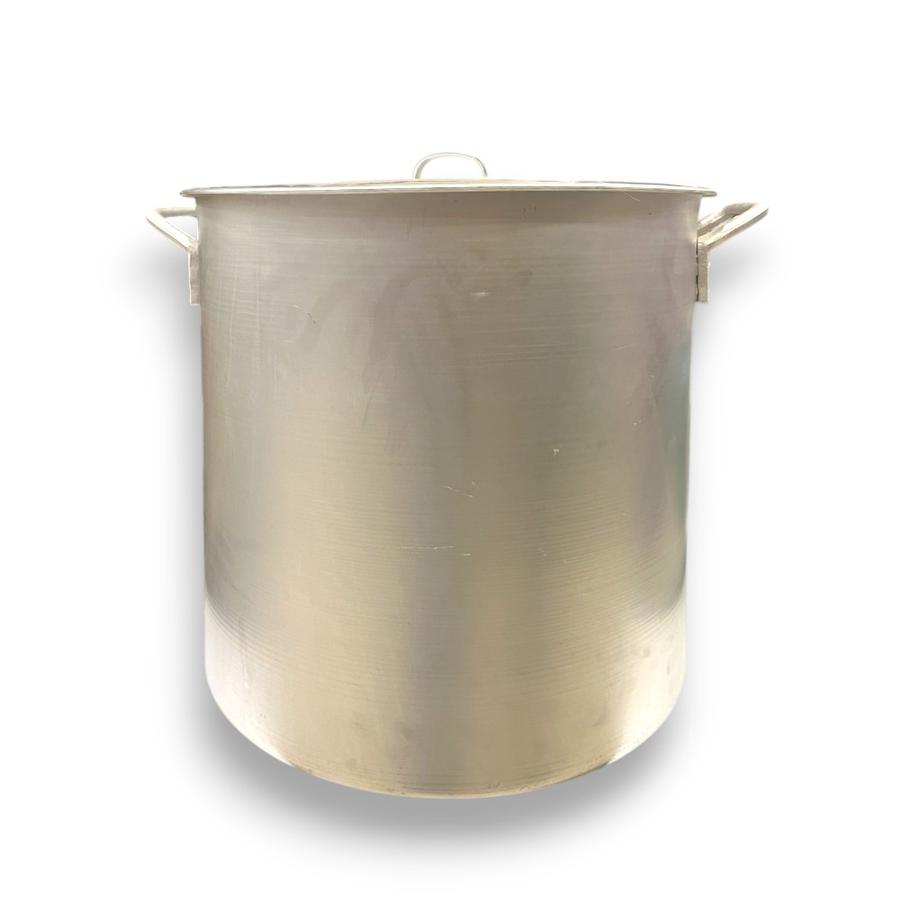 Olla Fondo de Aluminio 40x40 cm 50 Litros Silver Yevenes