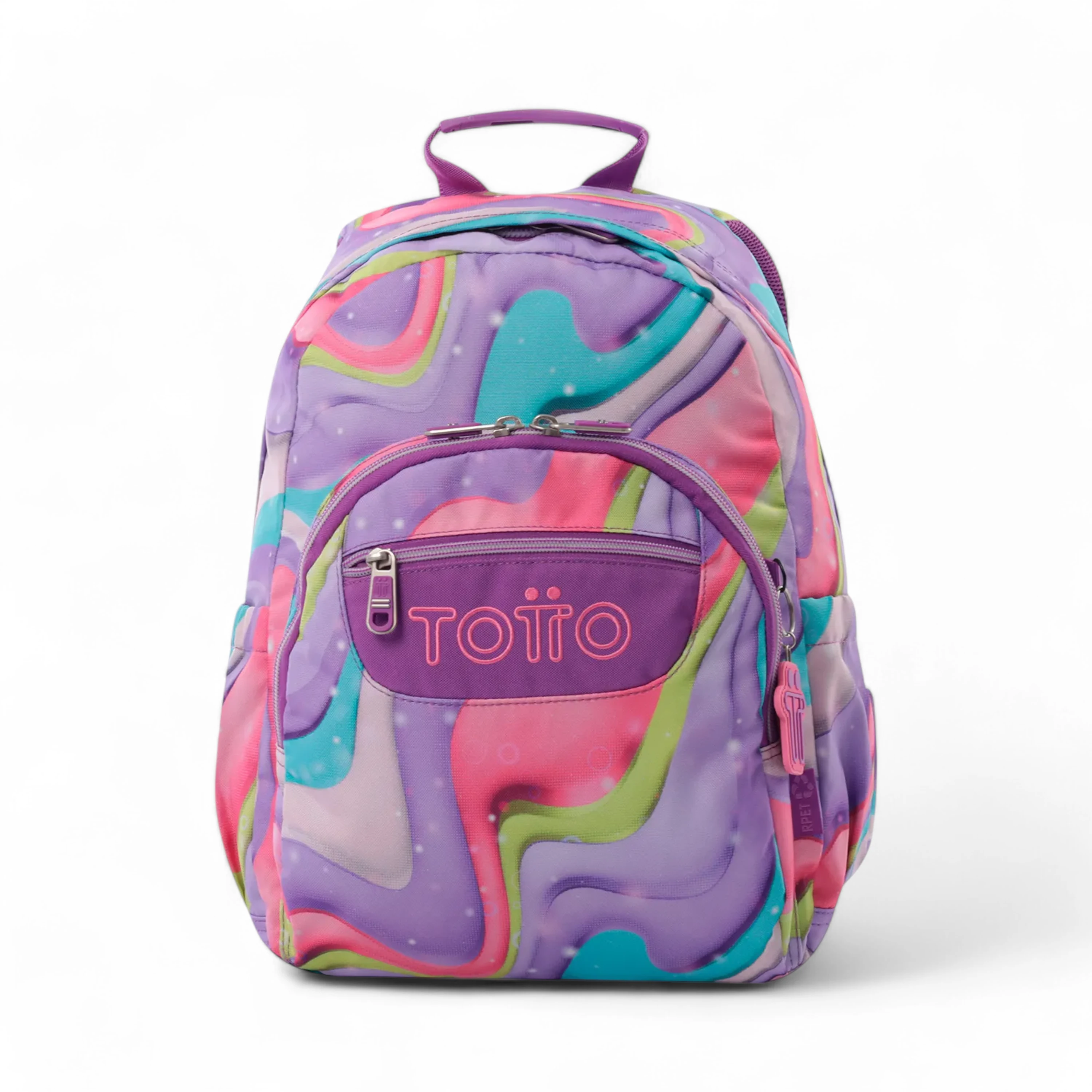 Mochila Totto Gommas 16 Litros Morado/Multicolor